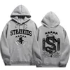 Stray Kids Sweat-shirt à capuche pour hommes et femmes, motif de traînée cinq étoiles, style hip-hop Y2K, sweat à capuche unisexe C9Jw #