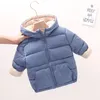 ダウンコートウィンターパーカーキッズジャケットガールズボーイズ温かいカスアイ濃厚な綿固体の子供用ベビーアウター幼児オーバーコート