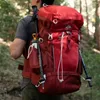 Storage Bags Travel Backpack Red Unisex Padded Waistband With 2 Side Pockets And Compression Accessories