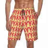 Pantaloncini da uomo Summer Board Men Aragoste rosse Surf Animal Print Personalizzato fai da te Beach Pantaloni corti Moda Quick Dry Trunks Plus Size