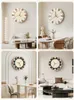 Wall Clocks Modern Simple Clock Living Room Atmosphere Fashion Table Household Decoration Creative Arts Mute Hanging