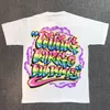 Streetwear hommes imprimer t-shirts à manches courtes col rond vêtements d'été pour hommes