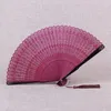 Party Favor Japanese Portable Mini Bamboo Fan Hollow Out Men's Antique Hand-Folding