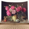 Tapestries Nice Oil Painting Bouquet Tapestry Wall Hanging Home Decoration Sleeping Pad Carpets Dorm Decor