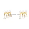 Dangle Chandelier Créateurs de mode Perle Petit Gland Boucles d'oreilles pour femmes Style coréen 2023 Nouveaux bijoux à la mode Drop Delive Dhgarden Dhkgr