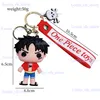 Chaveiros Lanyards Creative Cartoon Pirate King Chaveiro Bonito Estrada Voando Corda Longa Muito Plana Roger Chaveiro Mens e Mulheres Sacos Pequenos Pingentes T240330