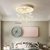 Chandeliers Modern Minimalist Crystal Chandelier LED Bedroom Creative Personality