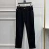 Men's Jeans designer black jeans Spring/Summer Elegant European High end Fashion Brand Heavy Craft Washed Goods Elastic Slim Fit Small Leg 28-40 MQF1