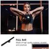 Accessories Fitness Bar Heavy Duty Tension Rod Triceps Trainer Drop Exercising Pl Back Lever Gym Steel Equipment Delivery Sports Otgmz