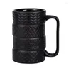 Mugs Creative Funny Ceramic Tire 500ml Large Capacity Coffee Mug Breakfast Cereal Milk Tea Water Cup Novelty Gifts Drop