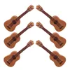 Garden Decorations 6 Pcs House Micro Landscape Guitar Ornaments Resin Model Mini Decorate Decoration Small