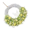 Dekorativa blommor akryl Garland emblem påsk ornament vägg hängande dekor äggkrans främre dörr party leveranser