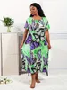 Plus Size Casual Loungewear Dr, Femme Plus Tie Dye Butterfly Print Manches courtes Stretchy Wear Dr, Comfort Y2K Nightdr U1us #