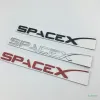 Aufkleber 3D Metall Auto Aufkleber Emblem für Tesla Modell 3 S X Roadster Buchstabe SpaceX Car Fender Seitenaufkleber Auto Trunk Aufkleber Auto Teile179b