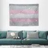 Tapisserier molniga grå och rosa himmel flagga tapestry dekorativa målningar saker för att dekorera rummet roligt