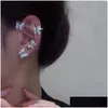 Ohr Manschette Glänzende Zirkon Schmetterling Ohne Piercing Ohrringe Für Frauen Mode Wrap Clip Ohrring Braut Hochzeit Schmuck Drop Lieferung Dhog1