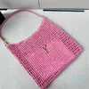 10A Stro Hobo Tas Zomer Designer Strandtassen Weave Schouder Onderarm Zwervers Luxe Tote Handtas Strand Bakken Lafite Gras