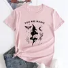 Damen-T-Shirts „You Are Magic“-T-Shirt, himmlische Hexenfrau, mystische T-Shirts, ästhetisches Boho-Hippie-Hexe-magisches T-Shirt-Oberteil