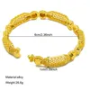 Bangle Aniid Dubai 24K Gold Color Banles for Women Style African Luxury Charm Bracelets Wedding Etiopian Arabski biżuteria ręczna