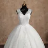 real video Ball Gown Princ V Neck Wedding Dres Sleevel Sweetheart Lace Appliqus Bead Wedding Dres For Women 2024 L9E0#