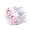 Sandalen Baby Meisjes Sandalen Canvas Strik Peuters Pasgeboren Infantil Sandalen Zomer Baby Baby Meisjes Zachte Wieg Schoenen Zuigelingen Sandalen 240329