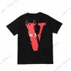 T-shirt de designer pour hommes vêtements chemises de créateurs de palmiers femmes t-shirts mode peinture en aérosol graffiti couple angles manches courtes lâche marque marée ras du cou lettre