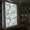 Window Stickers Privacy Film Green Leaf Pattern Frosted Glass Glue-Free Static Adhesivesun Blocking
