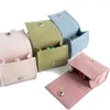 Storage Bags Snap Rings Stud Earrings Boxes Green Beads Flannel Couple Mini Convenience 6 3 4cm Colors Cute Ins