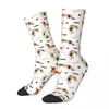 Men's Socks Funny Cute Doggy Print Retro Harajuku Dachshund Dog Hip Hop Casual Pattern Crew Crazy Sock Gift Printed