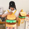 carto Hamburger Schoolbag Plush Backpack Fi Campus Steven Universe Bioworld Large Capacity Burger Plush Bag For Girl Gift 35pc#