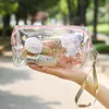 Candy Color Women Portable Cosmetic Bag Organizer Travel Transparent Small Makeup Bag Colorful Mini Pouch Laser Cute D1N9#