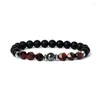 Strand facted tygrysy oko Bracelety Men Natural Stone Peads Schudnij dla kobiet biżuteria ochrony zdrowia pulsera