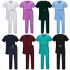 niaahinn High Quality Spa Uniforms Unisex V-Neck Work Clothes Pet Grooming Institutis Set Beauty Sal Clothes Scrubs Clothes w7rn#