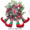 Fiori decorativi Ghirlanda a 4 gambe Simulazione Ghirlanda di frutta rossa Rattan Decorazioni per appendere la porta di Natale per ornamenti allegri 25/38/45 cm