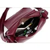Drawstring Soft Leather Women Shoulder Bag Handbags Designer Messenger Bags Vintage Crossbody For 2024 Bolsos Mujer