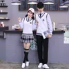 Britannico coreano School Girl maniche maglione gilet uniformi scolastiche con scollo a V giapponese ragazzi e ragazze studenti maglia maglia N5GN #