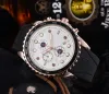 AAA 2024 NOUVEAU TOP BRAND BLACK SILICONE Quartz Fashion Mens Horloge Time Montre Auto Date Men Robe Designer Watch Wholesale Male Maly Gifts Wristwatch G362