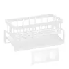Kitchen Storage Sink Caddy Sponge Holder Stainless Steel Rack Detachable Towel Bar Drain Tray Home Accessories For