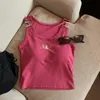 Tooling Sling Vest in Franse stijl met borstkussen Damesbovenkleding Sweet Spice Girl Top
