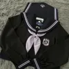 Traje de colegiala japonesa Traje de marinero coreano Uniformes Jk Uniforme de escuela secundaria universitaria para niña estudiante Falda plisada Seifuku 88Gs #