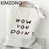 amici Tv Show negozio borsa bolsa riciclare borsa shopper negozio borsa iuta stringa sacolas T0zx #