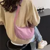 Bolsas de ombro Primavera Crossbody Bag para mulheres personalizadas meninas simples nylons mensageiros bolinhos de cor sólida