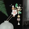 Haarspangen Haarspangen Blumenkopfschmuck D Sticks Gabeln Quaste Haarnadeln und Frauen Mädchen chinesischen Stil Schmuck Perlen Kopfschmuck Drop Deli Oto59