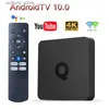 Décodeur adapté pour ATV Q1 Smart TV Box Android 10 Allwinner H313 2 Go 16 Go avec prise en charge de Google Voice Dual WiFi BT 4K Android TV Set-top Box Q240330