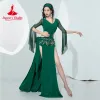 Costume de pratique de danse du ventre pour femmes, sexy, ajouré, paillettes, écharpe de hanche, oriental folk, Baladi Saidi, robe adulte, danse du ventre, Dres z2mI #