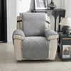 Chair Covers 1 Seater Recliner Sofa Cover Winter Warm Plush Armchair Slipcover Dog Pet Kids Anti-Slip Couch Cushion Mat Living Room