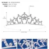 Nouveau populaire sier rhiéeste Tiara Bridal Elegant Crown Wedding DR Actiales For Women Party Jewelry S8VQ #
