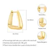 Kolczyki stadniskie Enfashion Aretes de Mujer Geometry Triangle for Women 18K Gold Planed in Enings Fashion Street Jewelry E241524