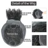 Perucas Monixi sintéticas cacheadas perucas de faixa curta preta curta peruca encaracolada com franja afro puff wigs for women wap wap wig