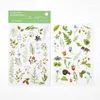 Gift Wrap Plant Flower Rub On Stickers Aesthetic Scrapbooking Transfer Sticker Craft Supplies Junk Journal Po Home Decoration
